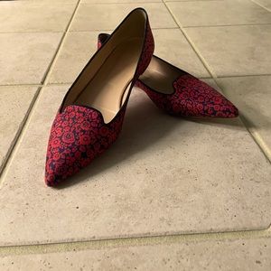 J. Crew Floral Patterned Flats w/ Pointed Toe